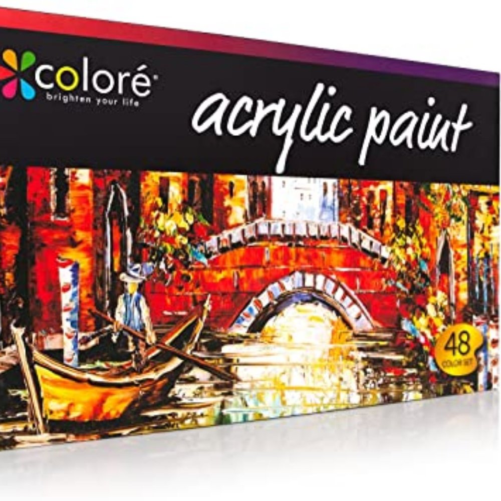 COLORE Vibrant Life Acrylic Paint Set of 48